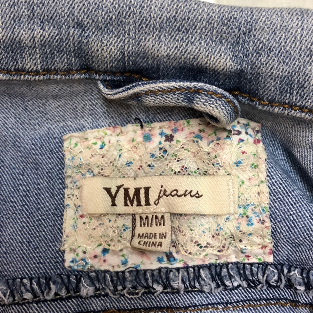 SOLD YMI distressed jean jacket - Picture 7 of 10
